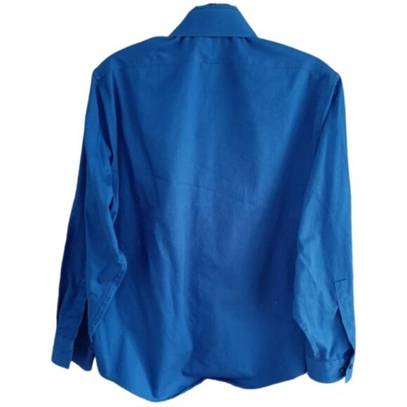 16&17👔Calvin Klein Navy and Simons Grey/Teal Dress Shirts+Tie Gift - Picture 6 of 10